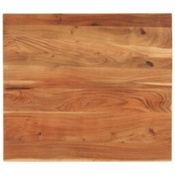 Berkfield Home Table Top 110x80x2.5 cm Rectangular Solid Wood Acacia in Brown