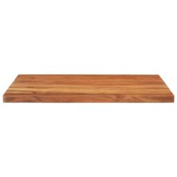 Berkfield Home Table Top 110x80x2.5 cm Rectangular Solid Wood Acacia in Brown - thumbnail 3