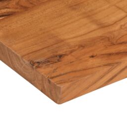 Berkfield Home Table Top 110x80x2.5 cm Rectangular Solid Wood Acacia in Brown - thumbnail 6
