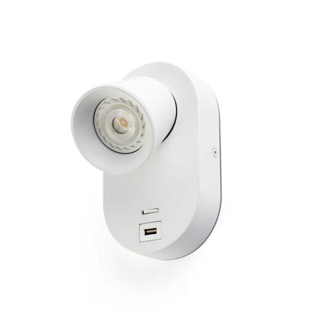 Netlighting Corb Integrated LED Wall Spotlight Wall Light White - image 1