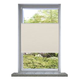 Berkfield Home Plisse Blind 70x150cm Creme in Cream - Size: 70x150 cm