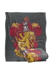 Warner Brothers Harry Potter Gryffindor Rough Crest Blanket 152 x 127 cm in White - thumbnail 2