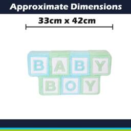 VFM e-Store Wall Decoration Plush Baby Plush Gift Idea 33cm x 42cm Blue X 1 - Size: 33 cm x 42 cm - thumbnail 2