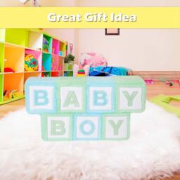 VFM e-Store Wall Decoration Plush Baby Plush Gift Idea 33cm x 42cm Blue X 1 - Size: 33 cm x 42 cm - thumbnail 3