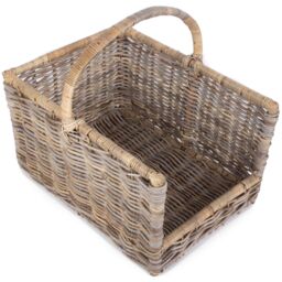 Rattan Kubu Grey Rattan Open Ended Log Basket - thumbnail 4