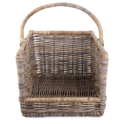 Rattan Kubu Grey Rattan Open Ended Log Basket - thumbnail 3