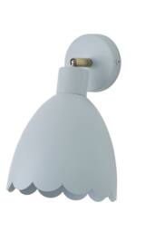 ValueLights Millie Flower Style Scallop Adjustable Wall Light with Bulb in Baby Blue - thumbnail 6