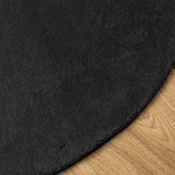 Berkfield Home Elegant Area Rug Black 120x170 cm Polyester Non-Slip - Size: Medium - thumbnail 4