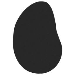 Berkfield Home Elegant Area Rug Black 120x170 cm Polyester Non-Slip - Size: Medium - thumbnail 3