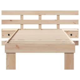 Berkfield Home with Drawer Brown 90 x 190 cm Solid pine wood in Natural - thumbnail 5
