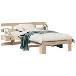 Berkfield Home with Drawer Brown 90 x 190 cm Solid pine wood in Natural - thumbnail 3
