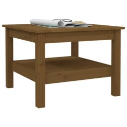 Berkfield Home Coffee Table Honey Brown 55x55x40 cm Solid Wood Pine - Size: 55 x 55 x 40 cm - thumbnail 5
