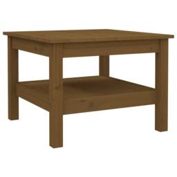 Berkfield Home Coffee Table Honey Brown 55x55x40 cm Solid Wood Pine - Size: 55 x 55 x 40 cm - thumbnail 1