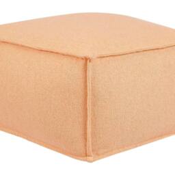 Wyld and Coco Orange Square Pouffe - Removable Cotton Cover EPS Ball Filling - thumbnail 2