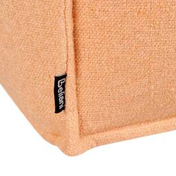 Wyld and Coco Orange Square Pouffe - Removable Cotton Cover EPS Ball Filling - thumbnail 4