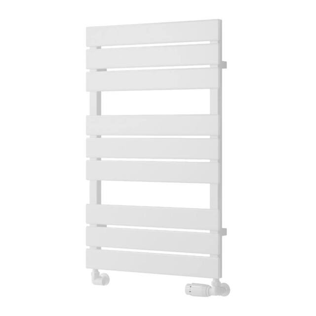 Bathroom Kingdom Avola White Designer Flat Panel Heated Towel Rail 823x500 - image 1