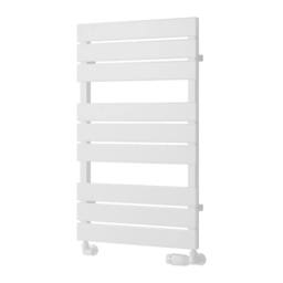 Bathroom Kingdom Avola White Designer Flat Panel Heated Towel Rail 823x500