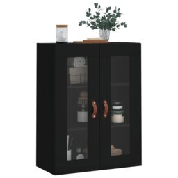 Berkfield Home Wall Mounted Cabinet Black 69.5x34x90 cm - thumbnail 4