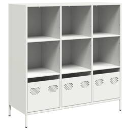Berkfield Home Highboard¬†White 101.5x39x103.5 cm Steel in White - thumbnail 3