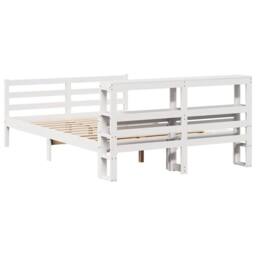 Berkfield Home Beautiful Bed Frame with Headboard without Mattress 160x200 cm in White - thumbnail 6