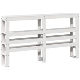 Berkfield Home Beautiful Bed Frame with Headboard without Mattress 160x200 cm in White - thumbnail 8