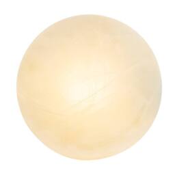 Happy Homewares Traditional Alabaster Glass IP44 Bathroom Ceiling Lighting Fixture in White - thumbnail 3
