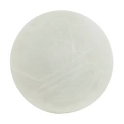 Happy Homewares Traditional Alabaster Glass IP44 Bathroom Ceiling Lighting Fixture in White - thumbnail 6