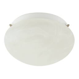 Happy Homewares Traditional Alabaster Glass IP44 Bathroom Ceiling Lighting Fixture in White - thumbnail 5