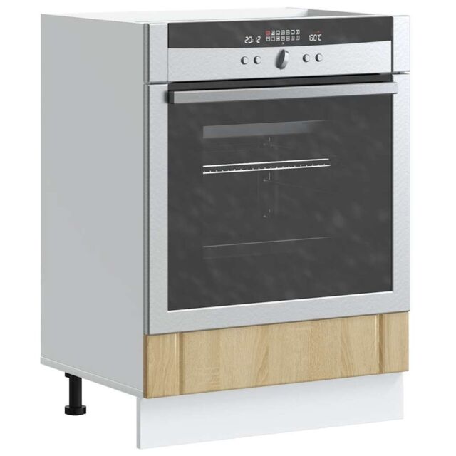 Berkfield Home Oven Cabinet Lucca Sonoma Oak Engineered Wood in Brown - image 1