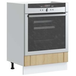 Berkfield Home Oven Cabinet Lucca Sonoma Oak Engineered Wood in Brown - thumbnail 1