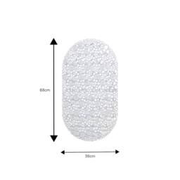 Showerdrape Hyrdro Anti Slip Clear PVC Bath Mat 68cm x 38cm - Size: 68 cm x 38 cm - thumbnail 3