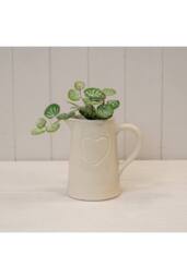KDMD Cream Debossed Heart Jug - thumbnail 2