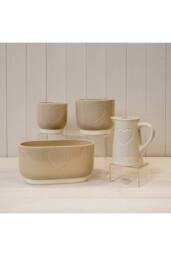 KDMD Cream Debossed Heart Jug - thumbnail 3