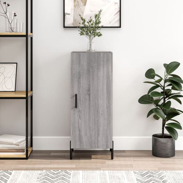 Berkfield Home Sideboard Grey Sonoma 34.5x34x90 cm Engineered Wood - image 1