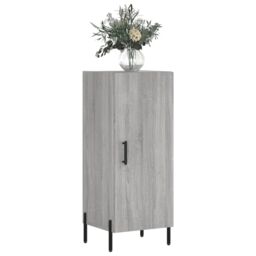 Berkfield Home Sideboard Grey Sonoma 34.5x34x90 cm Engineered Wood - thumbnail 3
