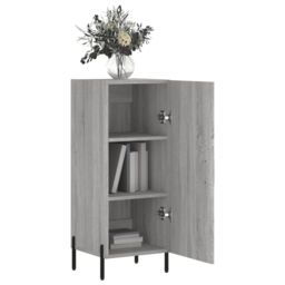 Berkfield Home Sideboard Grey Sonoma 34.5x34x90 cm Engineered Wood - thumbnail 4