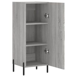 Berkfield Home Sideboard Grey Sonoma 34.5x34x90 cm Engineered Wood - thumbnail 5