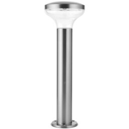 Loops Outdoor Post Bollard Light Marine Steel 0.5m LED Garden Driveway Foot Path Lamp in Metallics - thumbnail 3