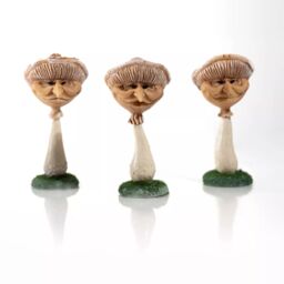 Marco Paul Pack of 3 Novelty Resin Miniature Mushroom Garden Ornaments - thumbnail 5