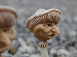 Marco Paul Pack of 3 Novelty Resin Miniature Mushroom Garden Ornaments - thumbnail 2