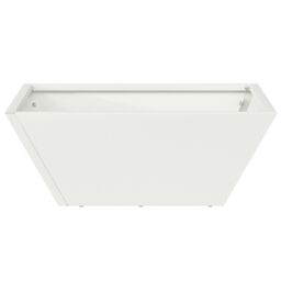 Berkfield Home Garden Bowl Planter White 40x40x15 cm Steel - Size: 40 x 40 x 15 cm - thumbnail 6