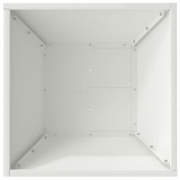 Berkfield Home Garden Bowl Planter White 40x40x15 cm Steel - Size: 40 x 40 x 15 cm - thumbnail 8