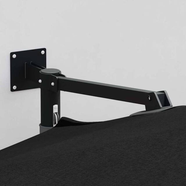 Berkfield Home Patio Umbrella Black Polyester, Powder-Coated Steel Large - image 1