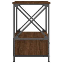 Berkfield Home Bedside Tables 2 pcs Brown Oak 50x41x65 cm Engineered Wood - Size: 50 x 41 x 65 cm - thumbnail 8