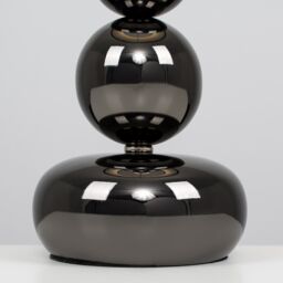 ValueLights Marissa Stacked Ball Gloss Black Touch Table Lamp - thumbnail 4