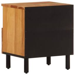 Berkfield Home Beautiful Bedside Cabinets 2 pcs 40x33x46 cm Solid Wood Acacia in Brown - Size: 40 x 33 x 46 cm - thumbnail 7