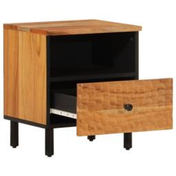 Berkfield Home Beautiful Bedside Cabinets 2 pcs 40x33x46 cm Solid Wood Acacia in Brown - Size: 40 x 33 x 46 cm - thumbnail 4