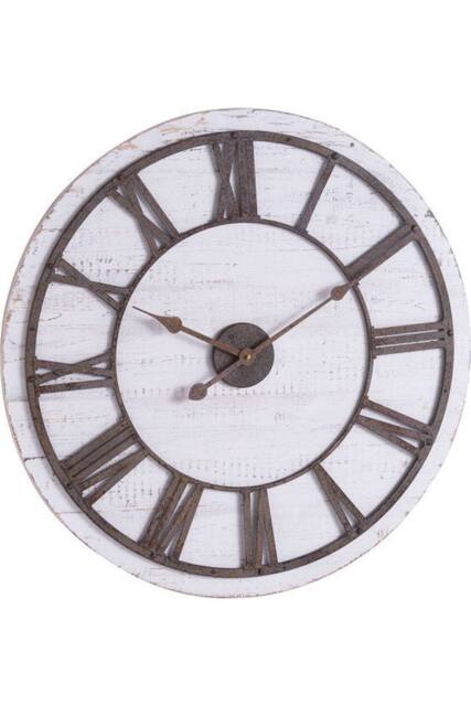 Hill Interiors Rustic Wall Clock in Light Brown