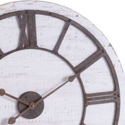 Hill Interiors Rustic Wall Clock in Light Brown - thumbnail 2
