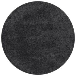 Berkfield Home Shaggy Rug with Latex Backing Dark Grey √∏160 cm - Size: Medium - thumbnail 2